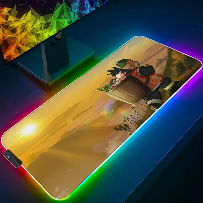 Dragon Ball Z Unique Gaming RGB LED Mouse Pad