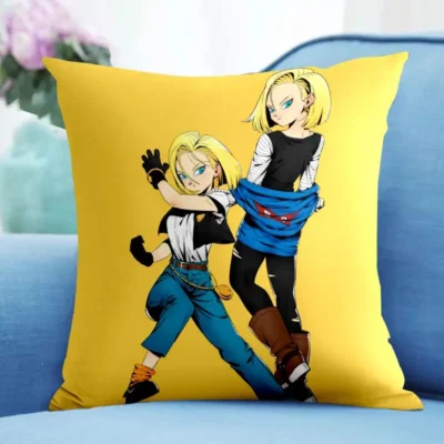 Dragon Ball Z Android 18 Throw Pillow