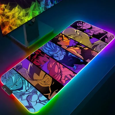 Dragon Ball Z Characters RGB Mouse Pad Design