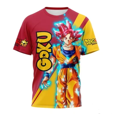 Anime Dragon Ball Z Colorfull 3D T-Shirt