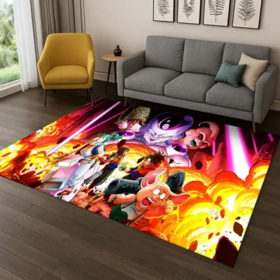 Dragon Ball Z Cartoon Anime Rug