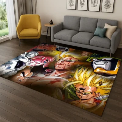 Dragon Ball Z Cartoon Anime Retro Rug