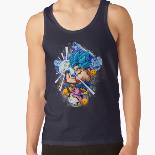 Goku And Buu Dragon Ball Z Super Vintage Tank Top - Image 5