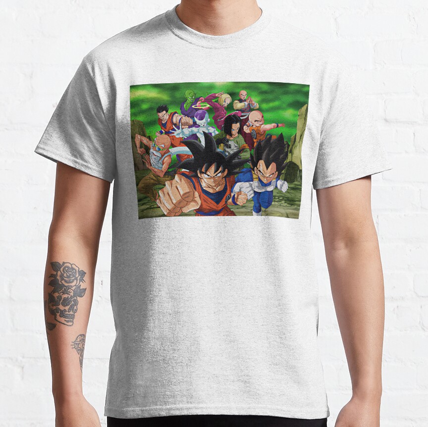 Dragon Ball Z Fighters United Warriors Art T-Shirt