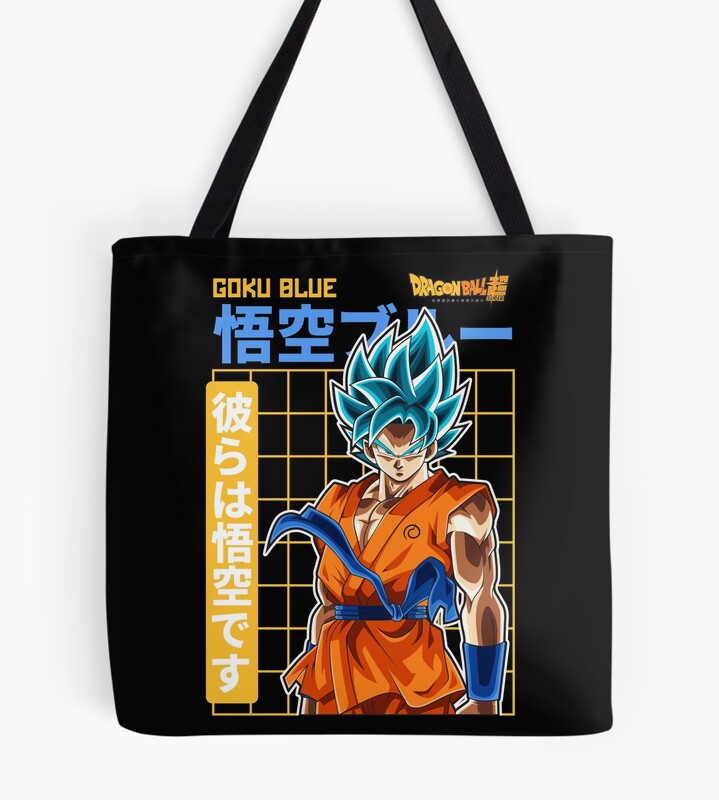 Goku Blue The Ultimate Saiyan Tote Bag