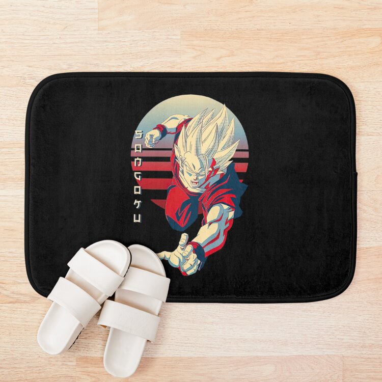 Blue Son Goku Super Saiyan Bath Mat - Image 3