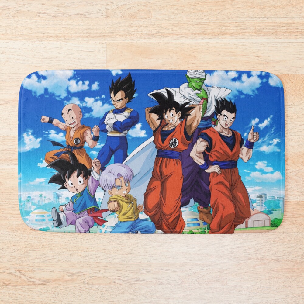Dragon Ball Z Defenders Of Earth Group Portrait Bath Mat
