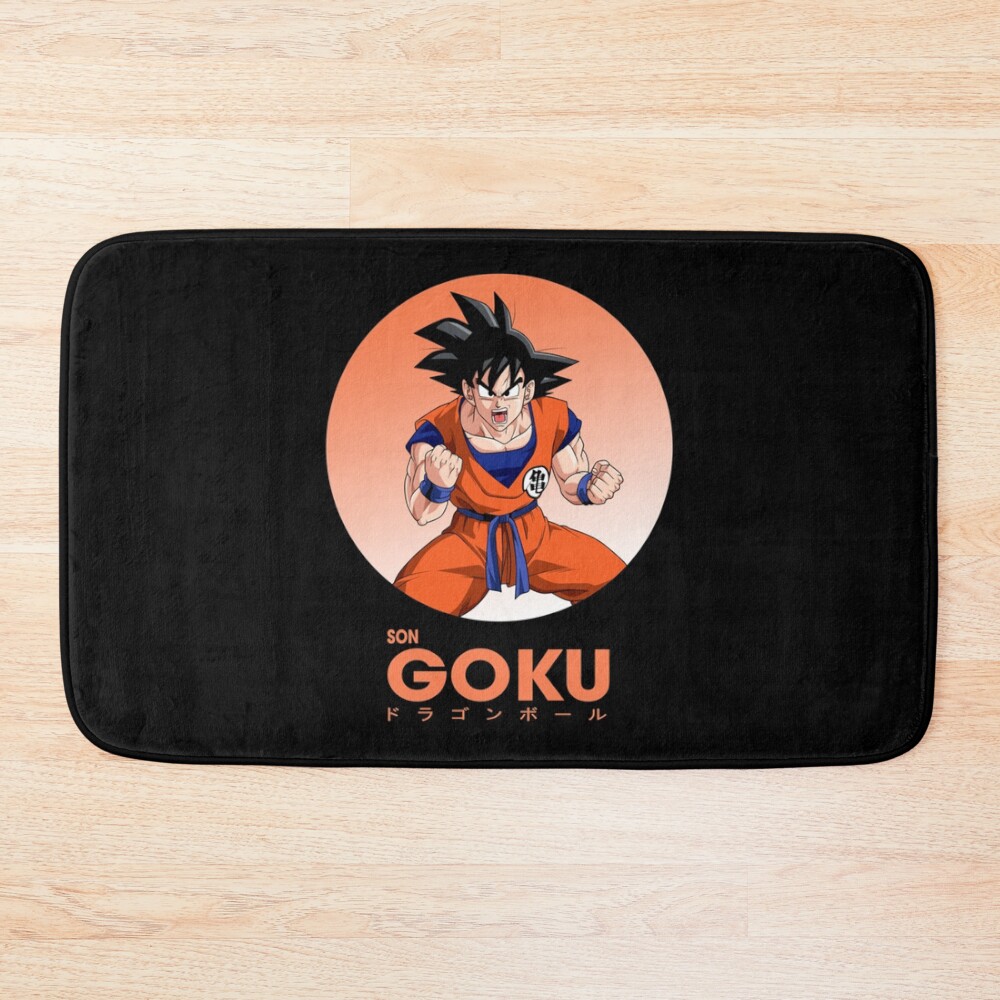 Beautiful Goku Dragon Anime Ball Art Essential Bath Mat