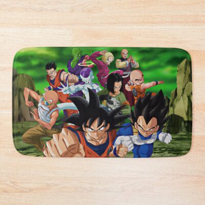 Dragon Ball Z Fighters United Warriors Art Bath Mat
