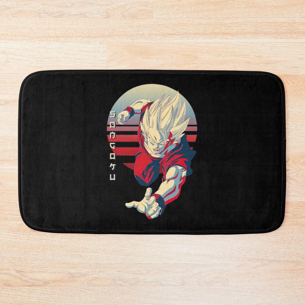 Blue Son Goku Super Saiyan Bath Mat