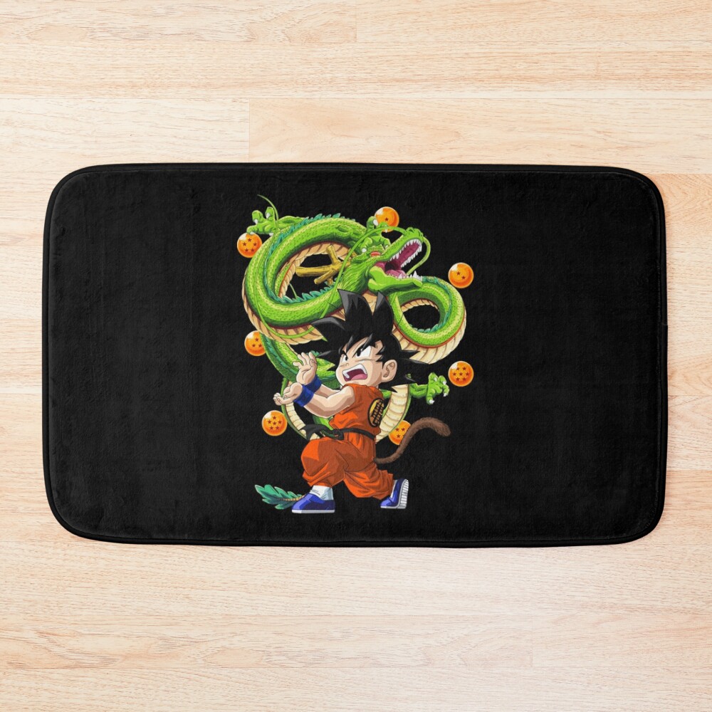 Kamehameha Kid Goku With Dragon Ball Z Essential Bath Mat