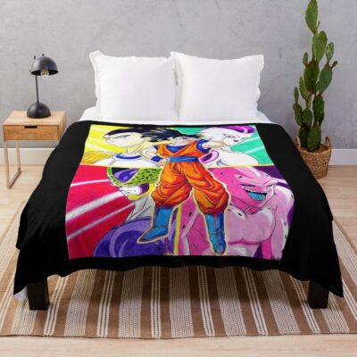 Warrior Race Hero And His Villains Throw Blanket