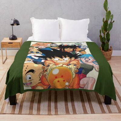 Dragon Ball Z Character Goku Throw Blanket