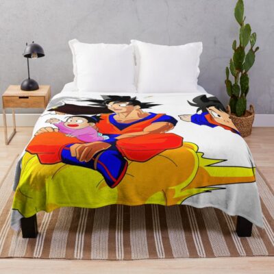 Goku And Family Throw Blanket