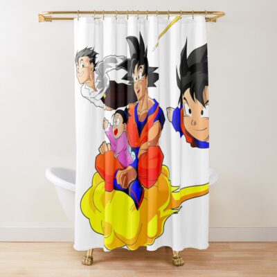 Goku And Family Shower Curtain