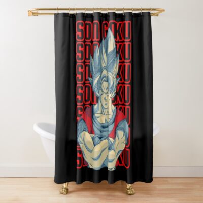 Son Goku Essential Shower Curtain