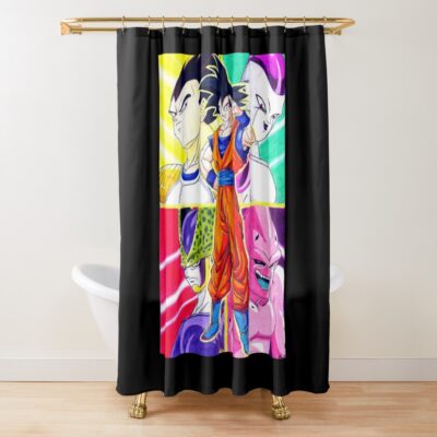 Warrior Race Hero And His Villains Shower Curtain