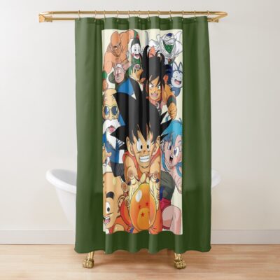 Dragon Ball Z Character Goku Shower Curtain