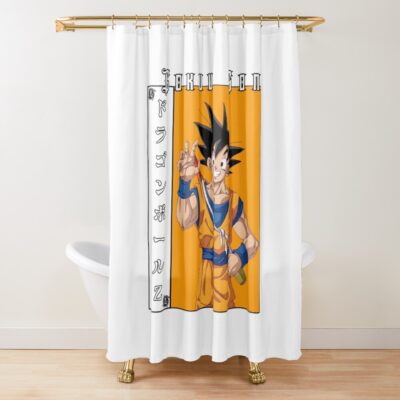 Anime Dragon Ball Z Warrior Design Shower Curtain