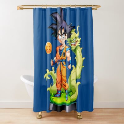 Dbz Anime Figure Shower Curtain