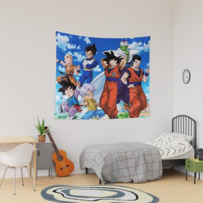 Dragon Ball Z Defenders Of Earth Group Portrait Tapestry