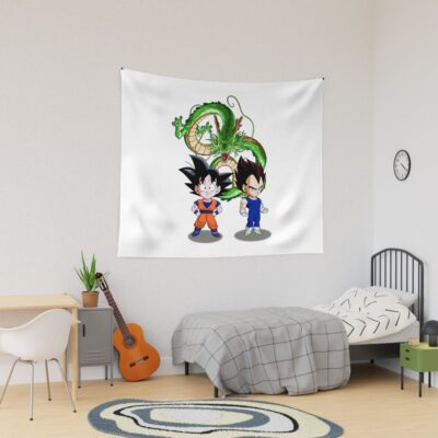 Goku And Vegeta Tapestry