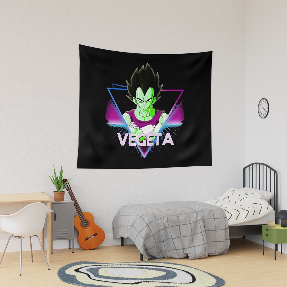 Vegeta Dragon Ball Z Retro Tshirt Tapestry