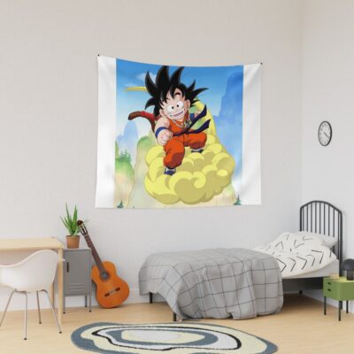 Db Goku On Flying Nimbus Tapestry